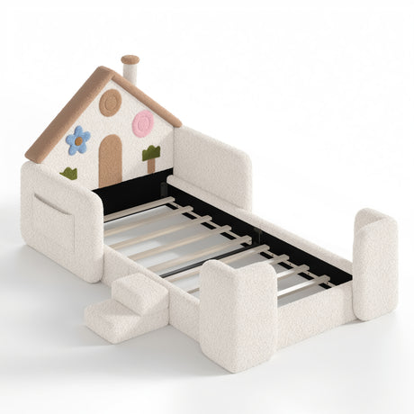 Upholstered Floor Twin Bed - OROA Kids - view 6
