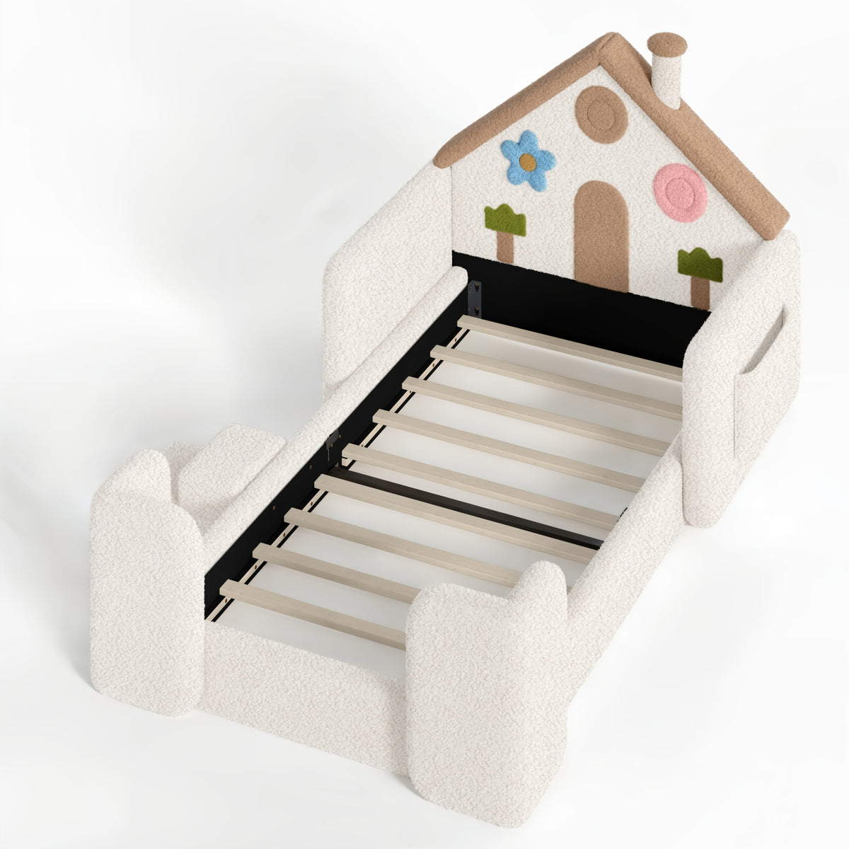 Upholstered Floor Twin Bed | OROA Kids