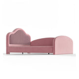 Pink Upholstered Floor Bed | OROA Kids