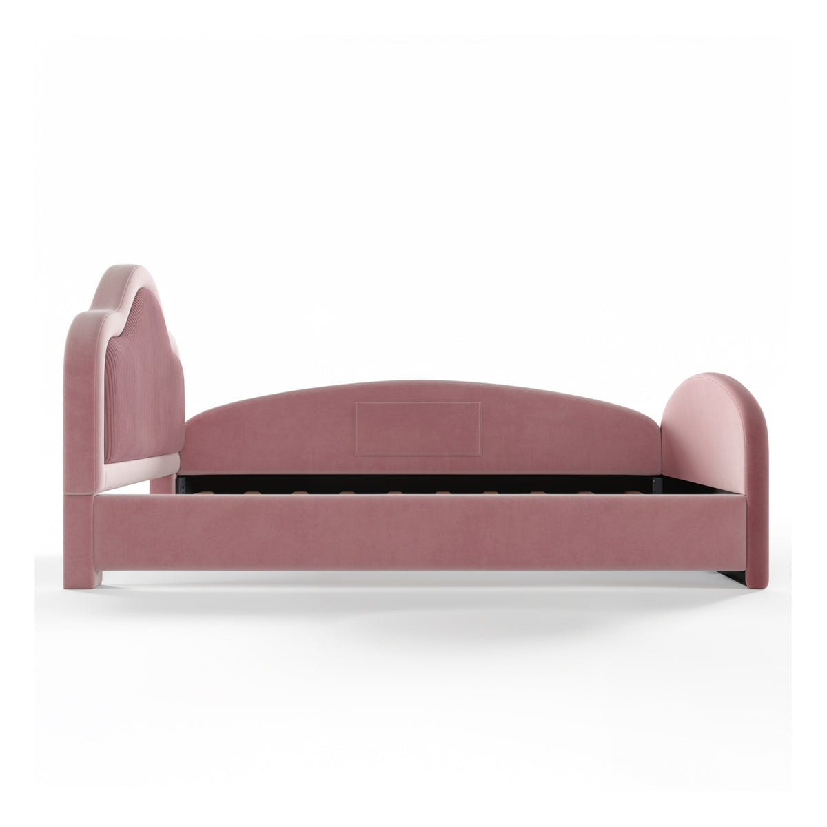 Pink Upholstered Floor Bed | OROA Kids