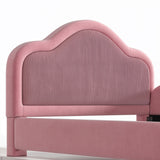 Pink Upholstered Floor Bed | OROA Kids
