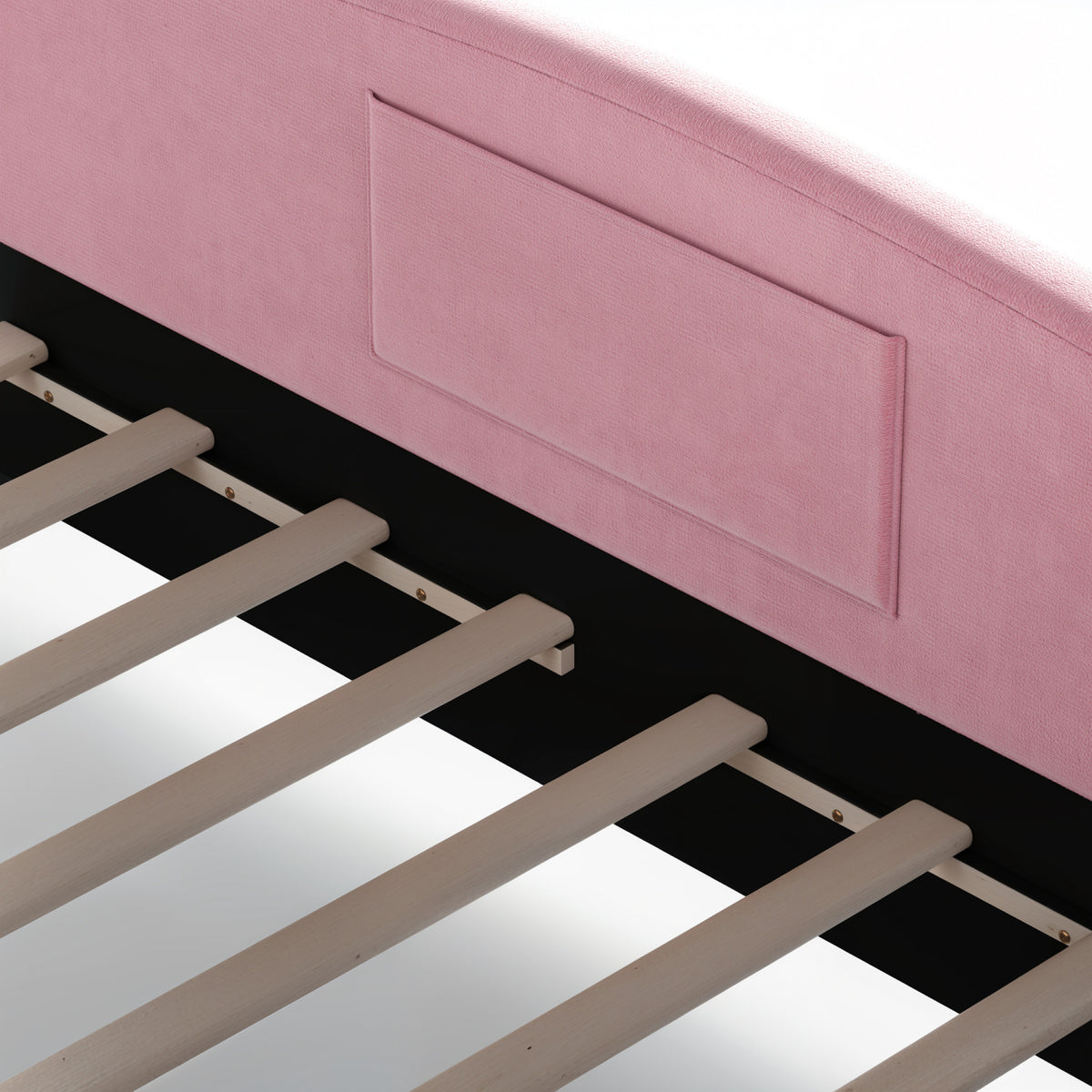 Pink Upholstered Floor Bed | OROA Kids
