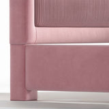 Pink Upholstered Floor Bed | OROA Kids