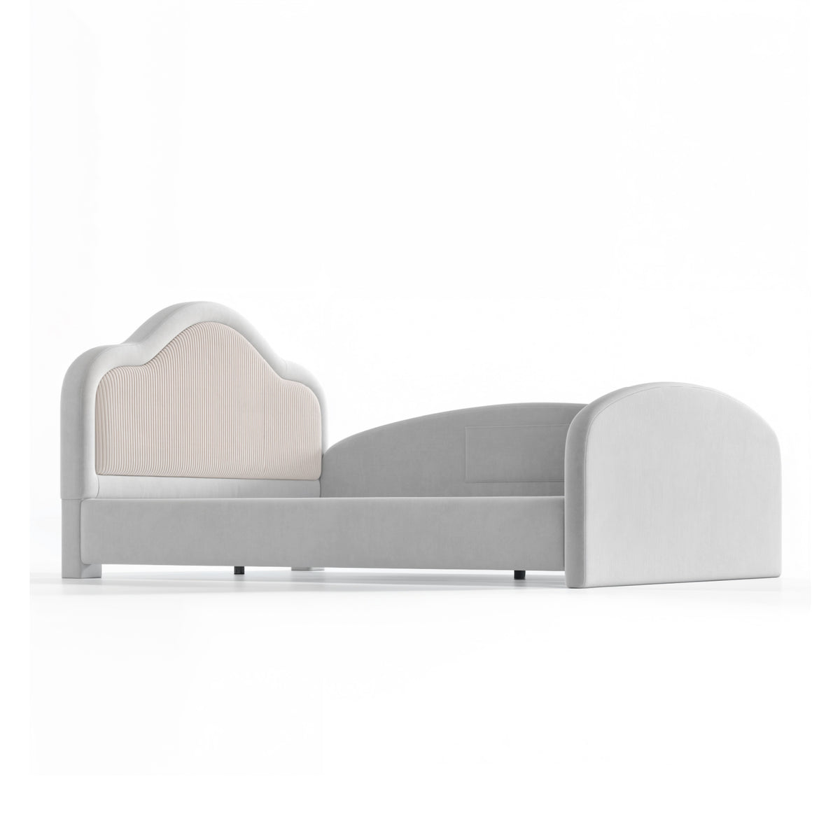 Upholstered Gray Kids Floor bed | OROA Kids