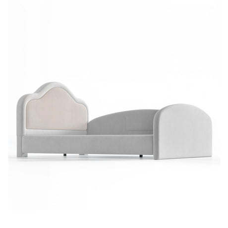 Upholstered Gray Kids Floor bed | OROA Kids