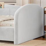 Upholstered Gray Kids Floor bed | OROA Kids