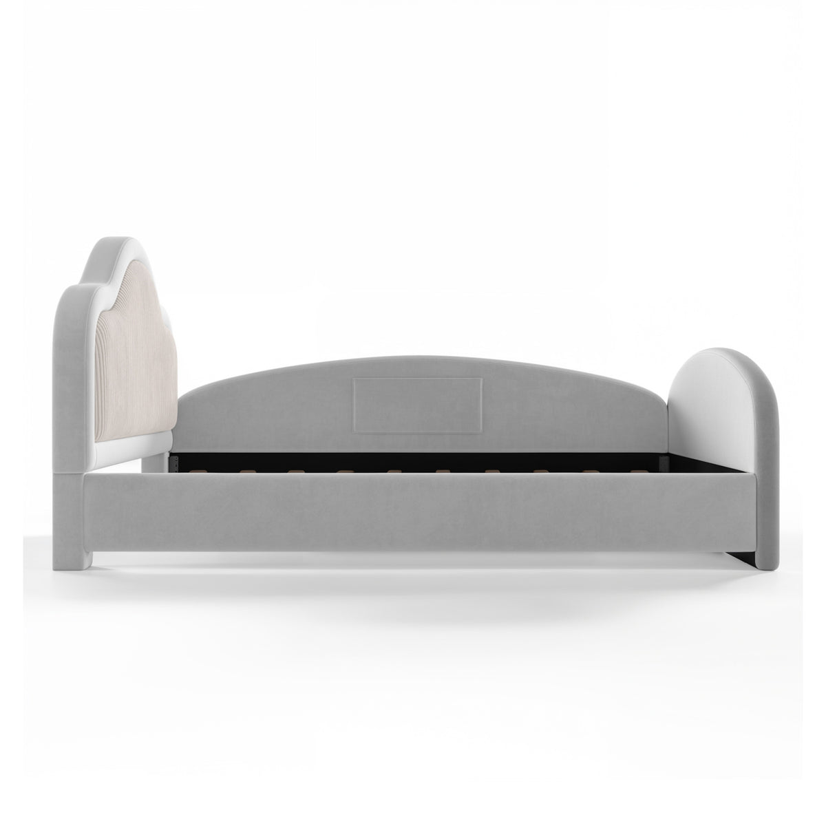 Upholstered Gray Kids Floor bed | OROA Kids