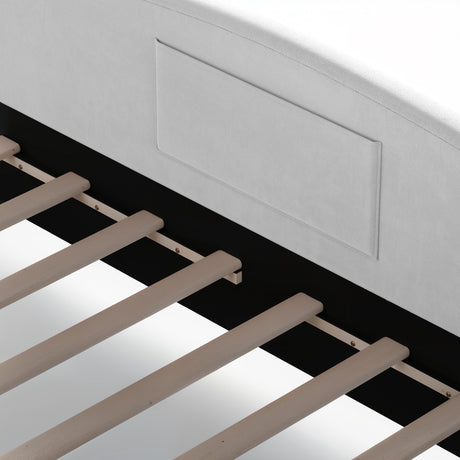 Upholstered Gray Kids Floor bed | OROA Kids