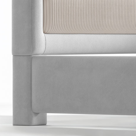 Upholstered Gray Kids Floor bed | OROA Kids