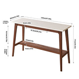 Solid Hardwood Student Study Desk with Storage | OROA