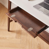 Solid Hardwood Student Study Desk with Storage | OROA