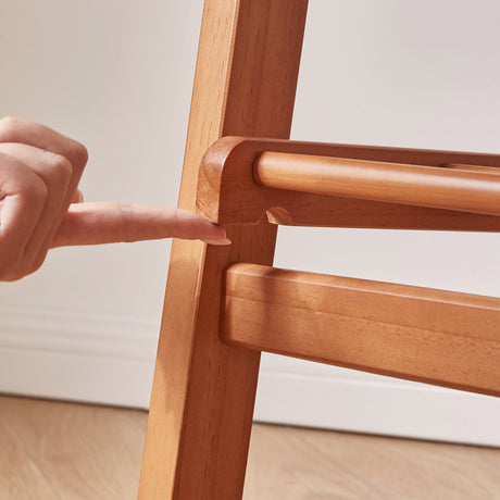 Modern European furniture -Heavy‑Duty Wood Clothes Rack -www.oroa.com