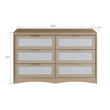 Modern European furniture - Royal Oak Two-Tone Wooden Dressing Table - www.oroa.com