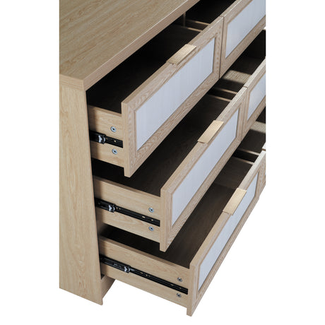 Modern European furniture - Royal Oak Two-Tone Wooden Dressing Table - www.oroa.com