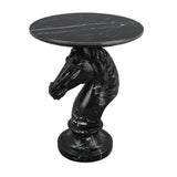 Black Horse Head Statue Side Table | OROA