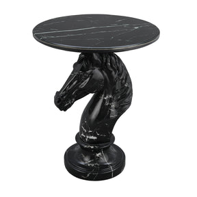 Black Horse Head Statue Side Table - OROA - view 1