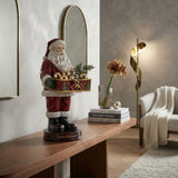 Christmas Santa Claus Statue with Storage Tray | OROA