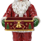 Christmas Santa Claus Statue with Storage Tray | OROA