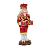 Christmas Nutcracker Soldier Statue with Serving Tray | OROA