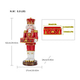 Christmas Nutcracker Soldier Statue with Serving Tray | OROA