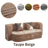 Plush Fabric Eggshell Sofa Bed | OROA