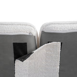 Modern European furniture - White Curved L-Shape Sectional Sofa - www.oroa.com