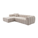 Camel Tufted Modular Sectional Sofa | OROA