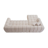Camel Tufted Modular Sectional Sofa | OROA