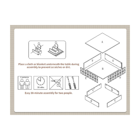 3D Geometric Cube Coffee Table | OROA