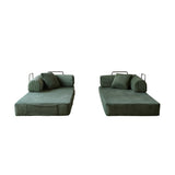 Green Compression Sofa Convertible Sofa Bed | OROA