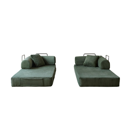 Green Compression Sofa Convertible Sofa Bed | OROA