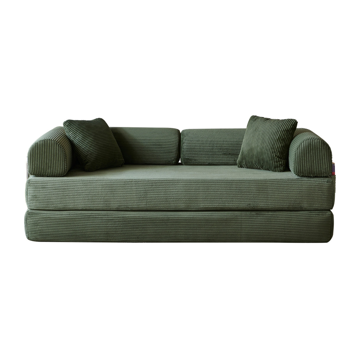 Green Compression Sofa Convertible Sofa Bed | OROA