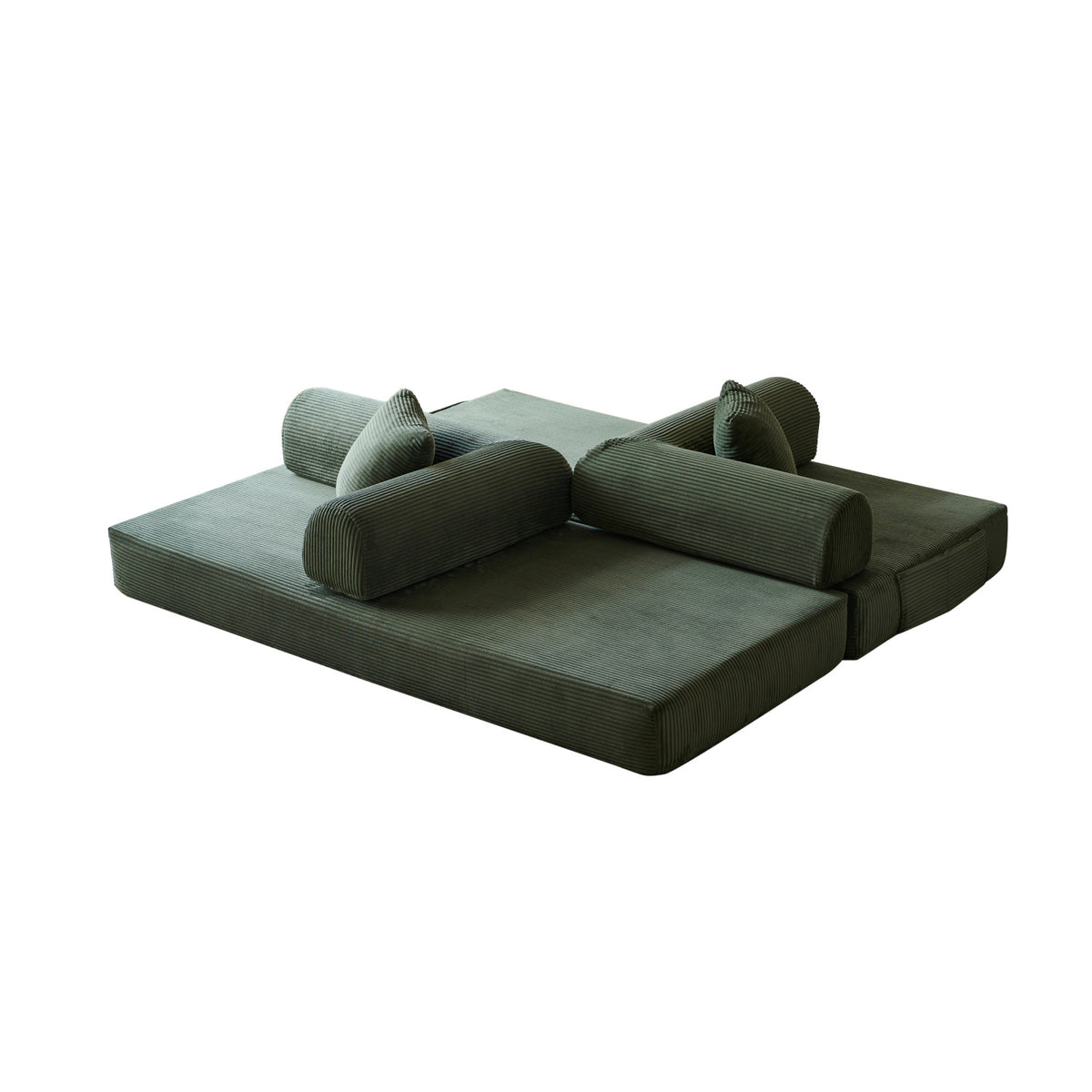 Green Compression Sofa Convertible Sofa Bed | OROA