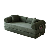 Green Compression Sofa Convertible Sofa Bed | OROA