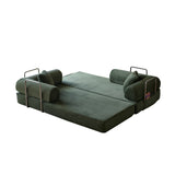 Green Compression Sofa Convertible Sofa Bed | OROA