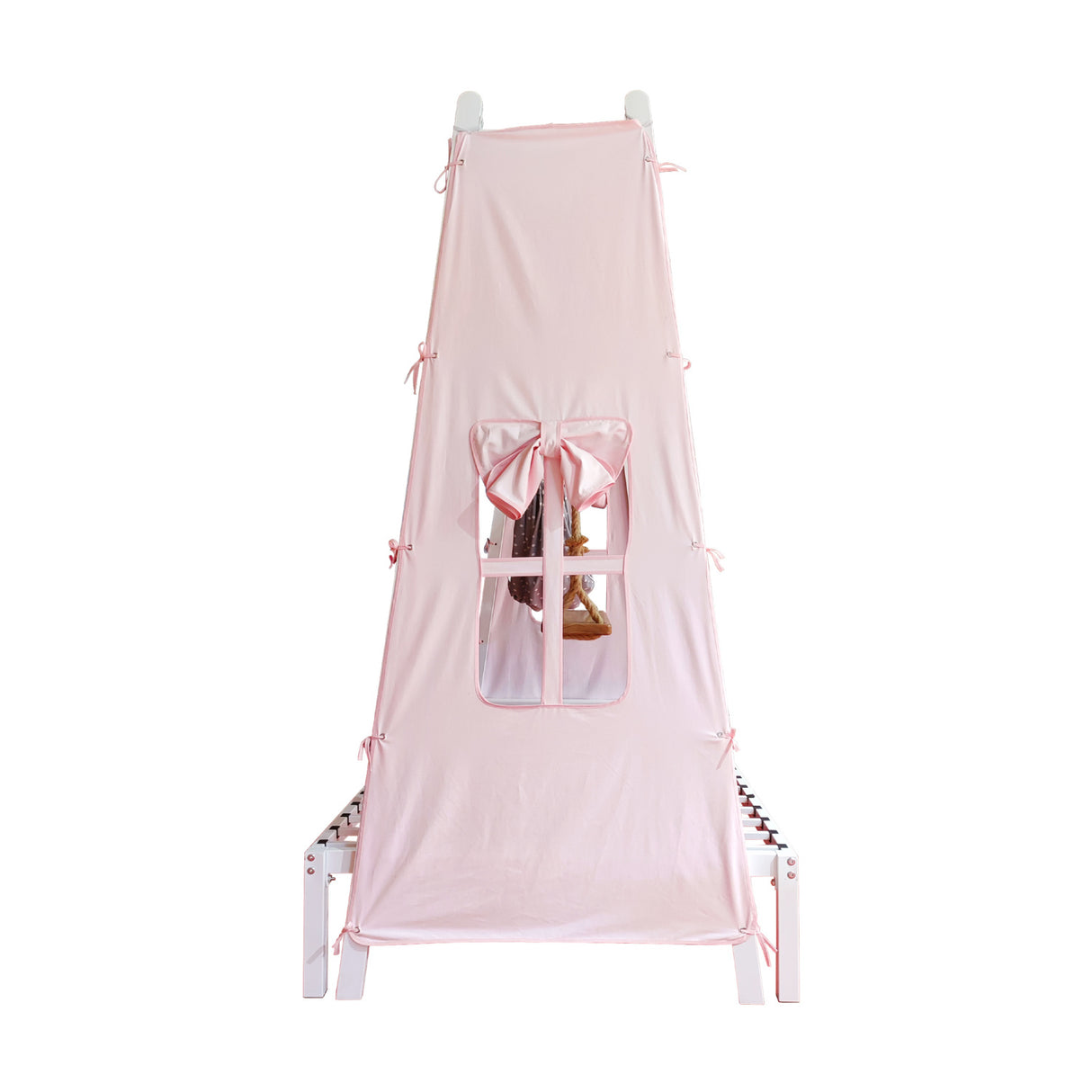 Twin Metal House Bed with Tent & Swing | OROA Kids