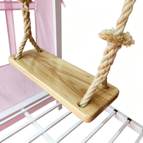 Twin Metal House Bed with Tent & Swing | OROA Kids