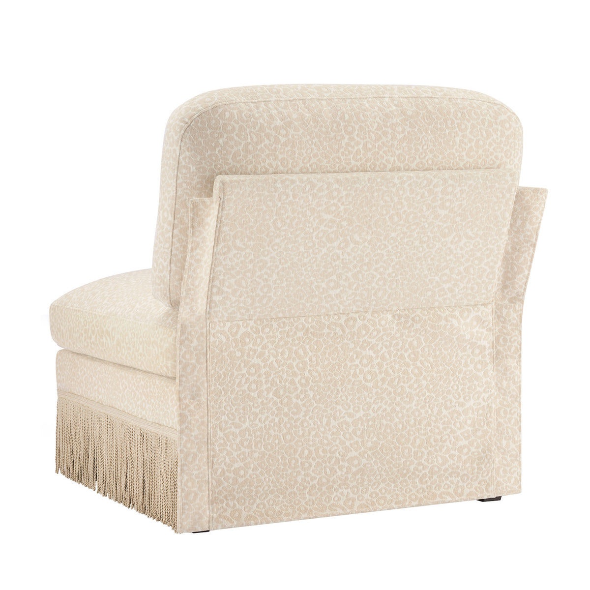 Beige Brown Leopard Chenille Accent Chair by OROA
