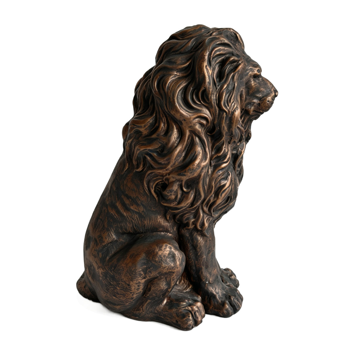 21" Lion Outdoor Guardian Sculpture | OROA