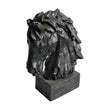 Modern European furniture - Black Rustic Horse Head Resin Sculpture Decor - www.oroa.com