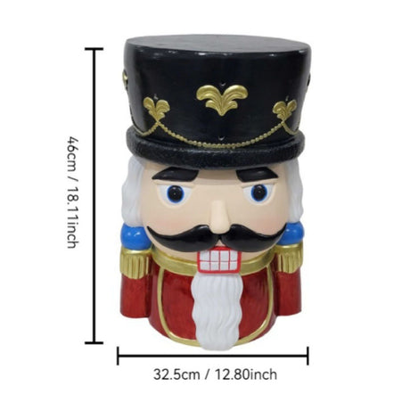 Classic Nutcracker Soldier Christmas Stool | OROA
