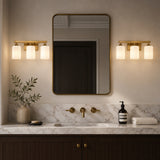 15" Gold 3-Light Vanity Wall Sconce | OROA