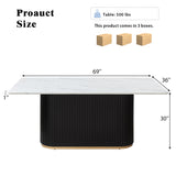 Rectangular White Dining Table | OROA