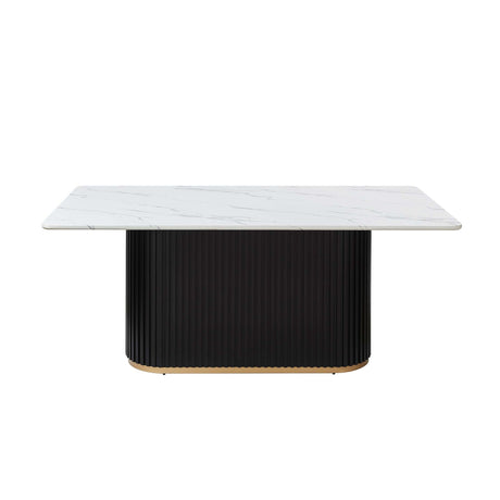 Rectangular White Dining Table - OROA - view 1
