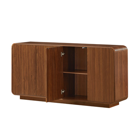 Modern Vertical Fluted Entryway Sideboard | OROA