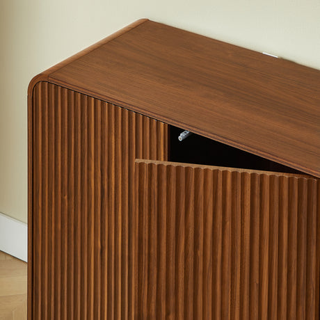 Modern Vertical Fluted Entryway Sideboard | OROA