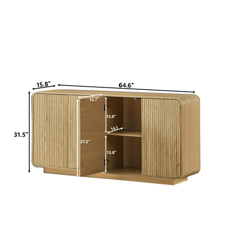 Natural Fluted Sideboard | OROA