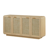 Rattan Storage Sideboard Buffet Cabinet with 4 Doors | OROA