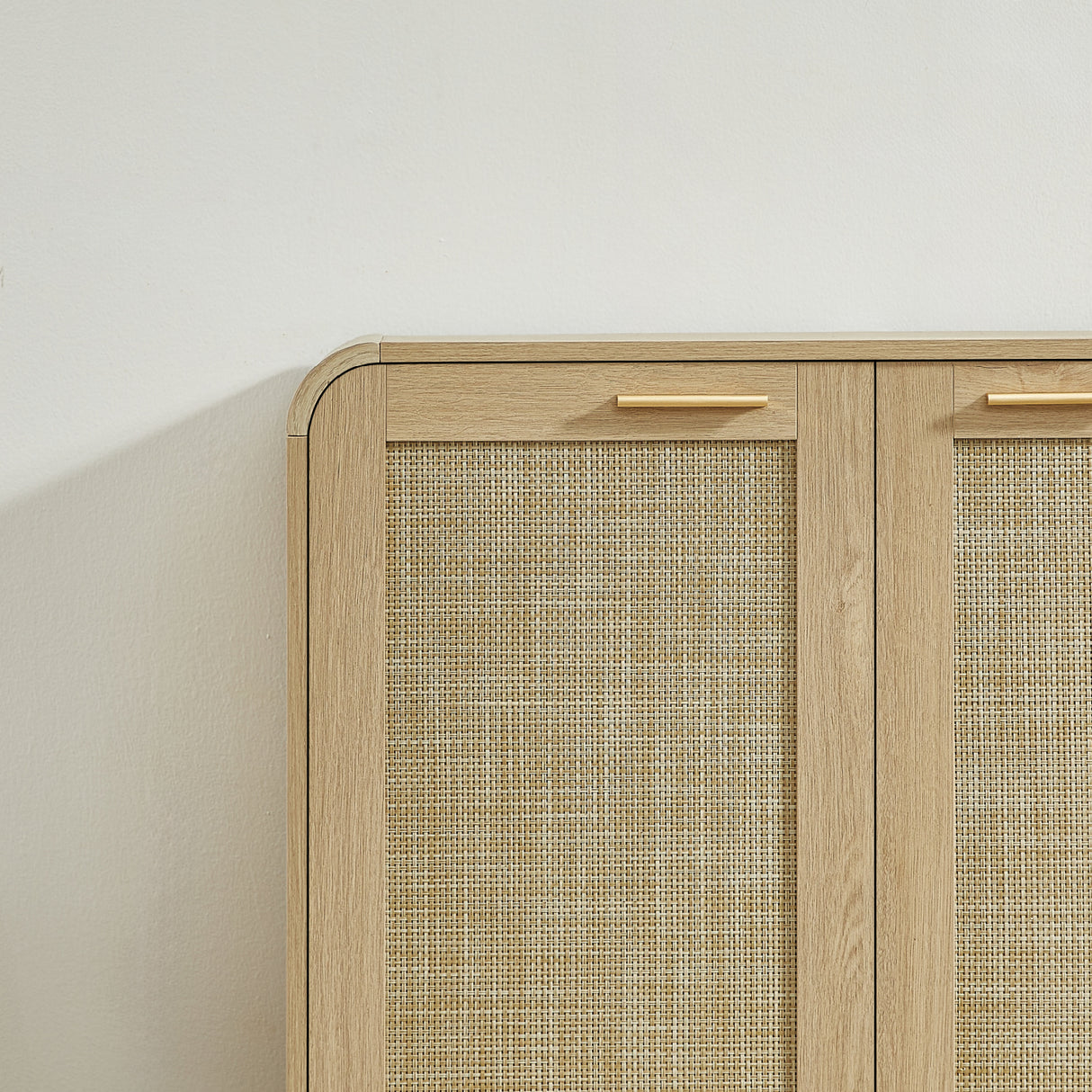 Rattan Storage Sideboard Buffet Cabinet with 4 Doors | OROA