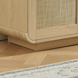 Rattan Storage Sideboard Buffet Cabinet with 4 Doors | OROA